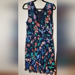 Talbots Chiffon Floral Dress - Size 16
